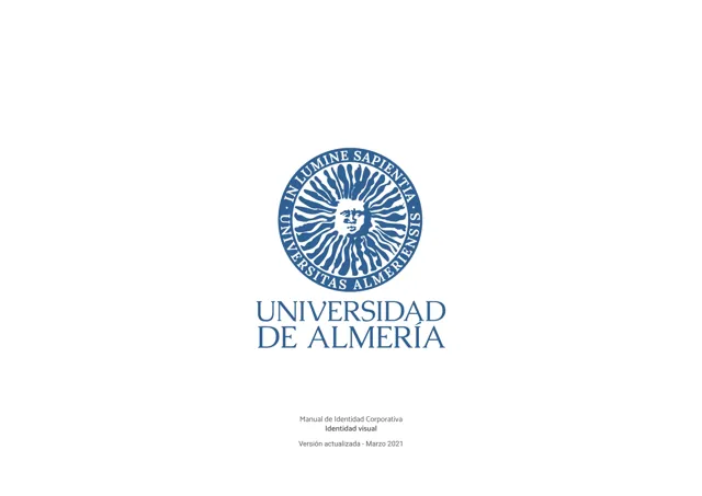 Universidad de Almería — гайд по фирменному стилю 2022 — страница 1