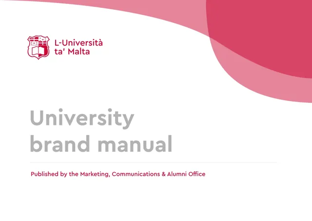 University of Malta — гайд по фирменному стилю 2019 — страница 1