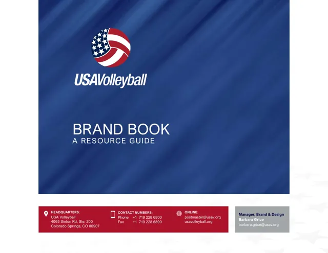 USA Volleyball — обложка 2020