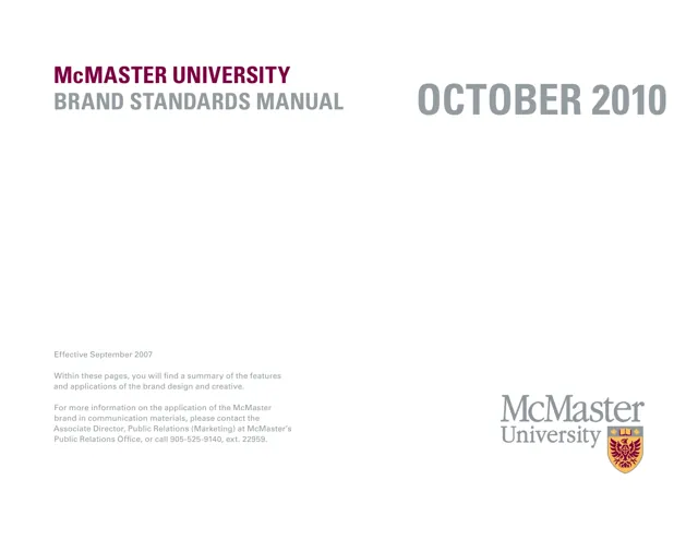 McMaster University — обложка 2010